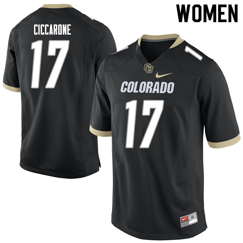 Women #17 Grant Ciccarone Colorado Buffaloes College Football Jerseys Sale-Black